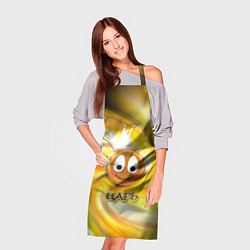 Фартук кулинарный Просто царь смайл, цвет: 3D-принт — фото 2