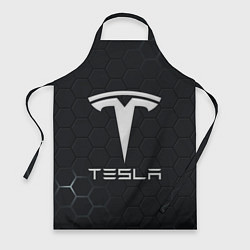 Фартук Tesla логотип - матовое стекло