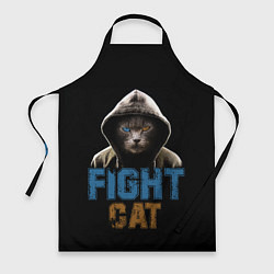Фартук кулинарный Бойцовский клуб : бойцовский кот, цвет: 3D-принт