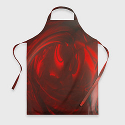 Фартук кулинарный Темно красные волны, цвет: 3D-принт