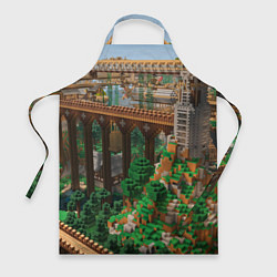 Фартук кулинарный Minecraft постройка, цвет: 3D-принт