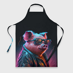 Фартук кулинарный Свинья в очках, цвет: 3D-принт