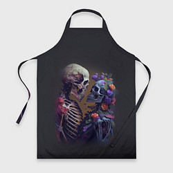 Фартук кулинарный Пара скелетов, цвет: 3D-принт