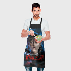 Фартук кулинарный Wednesday horror, цвет: 3D-принт — фото 2