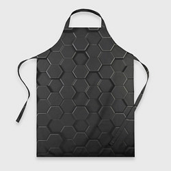 Фартук кулинарный Abstraction hexagon grey, цвет: 3D-принт