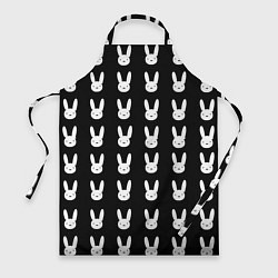 Фартук кулинарный Bunny pattern black, цвет: 3D-принт
