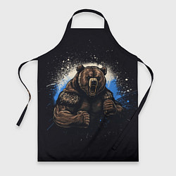 Фартук кулинарный Сильный медведь, цвет: 3D-принт