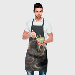 Фартук кулинарный Сова сказочная, цвет: 3D-принт — фото 2