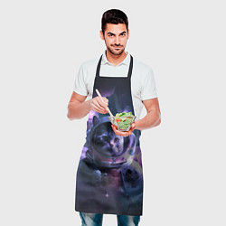 Фартук кулинарный Котик космонавт, цвет: 3D-принт — фото 2