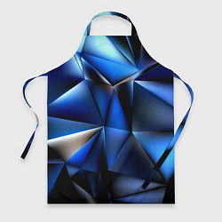 Фартук Polygon blue abstract