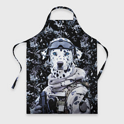 Фартук кулинарный Далматинец солдат спецназа, цвет: 3D-принт