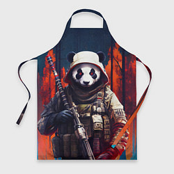 Фартук кулинарный Медведь панда солдат, цвет: 3D-принт