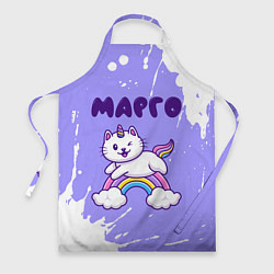 Фартук кулинарный Марго кошка единорожка, цвет: 3D-принт