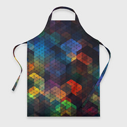 Фартук кулинарный Стеклянная мозаика цветная, цвет: 3D-принт