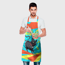 Фартук кулинарный Кот Фамильяр - Hi-Fi-Rush, цвет: 3D-принт — фото 2