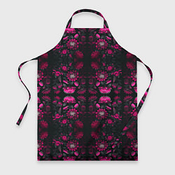 Фартук кулинарный Ярко-розовые неоновые лилии, цвет: 3D-принт