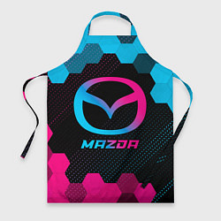 Фартук кулинарный Mazda - neon gradient, цвет: 3D-принт