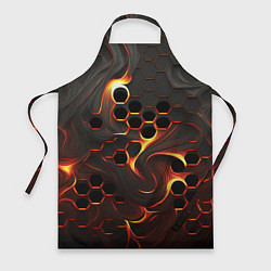 Фартук кулинарный Огненная сетка, цвет: 3D-принт