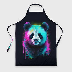 Фартук кулинарный Панда в неоновых красках, цвет: 3D-принт