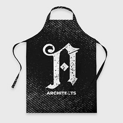 Фартук кулинарный Architects с потертостями на темном фоне, цвет: 3D-принт