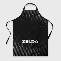 Фартук кулинарный Zelda с потертостями на темном фоне, цвет: 3D-принт