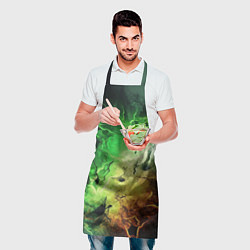 Фартук кулинарный Зеленый взрыв, цвет: 3D-принт — фото 2