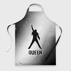 Фартук кулинарный Queen glitch на светлом фоне, цвет: 3D-принт