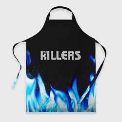 Фартук кулинарный The Killers blue fire, цвет: 3D-принт