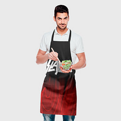 Фартук кулинарный Slayer red plasma, цвет: 3D-принт — фото 2