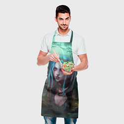 Фартук кулинарный Jinx fantasy art Arcane League of Legends, цвет: 3D-принт — фото 2