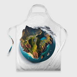 Фартук кулинарный Планета с одним островом, цвет: 3D-принт
