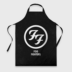 Фартук кулинарный Foo Fighters glitch на темном фоне, цвет: 3D-принт