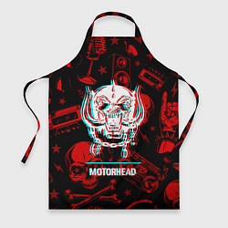 Фартук кулинарный Motorhead rock glitch, цвет: 3D-принт