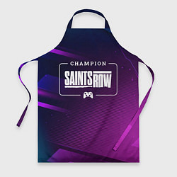 Фартук кулинарный Saints Row gaming champion: рамка с лого и джойсти, цвет: 3D-принт