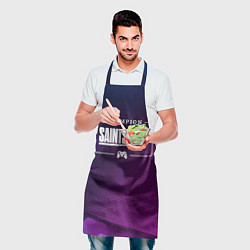 Фартук кулинарный Saints Row gaming champion: рамка с лого и джойсти, цвет: 3D-принт — фото 2