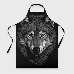 Фартук кулинарный Спокойный уверенный волк, цвет: 3D-принт