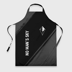 Фартук кулинарный No Mans Sky glitch на темном фоне: надпись, символ, цвет: 3D-принт