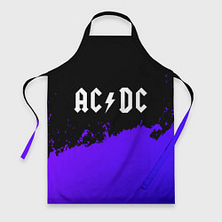 Фартук кулинарный AC DC purple grunge, цвет: 3D-принт