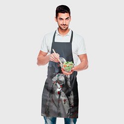 Фартук кулинарный Аянами Рей с мечом - Евангелион, цвет: 3D-принт — фото 2