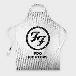 Фартук кулинарный Foo Fighters с потертостями на светлом фоне, цвет: 3D-принт