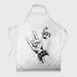 Фартук кулинарный Scorpions и рок символ, цвет: 3D-принт