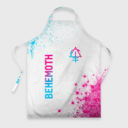 Фартук кулинарный Behemoth neon gradient style: надпись, символ, цвет: 3D-принт