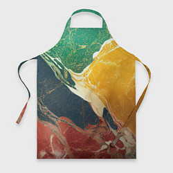 Фартук кулинарный Мраморная радуга, цвет: 3D-принт
