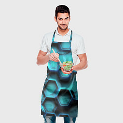 Фартук кулинарный Броня из неоновых плит, цвет: 3D-принт — фото 2
