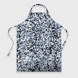 Фартук кулинарный Кристальный голубой, цвет: 3D-принт