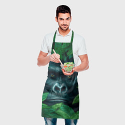 Фартук кулинарный Горилла в кустах, цвет: 3D-принт — фото 2