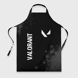Фартук кулинарный Valorant glitch на темном фоне: надпись, символ, цвет: 3D-принт