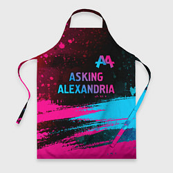 Фартук Asking Alexandria - neon gradient: символ сверху