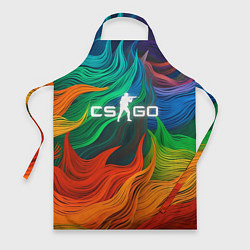 Фартук кулинарный Cs Go Logo Color, цвет: 3D-принт