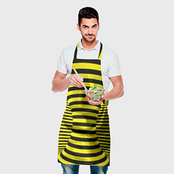 Фартук кулинарный Осиная талия - полосатая иллюзия, цвет: 3D-принт — фото 2